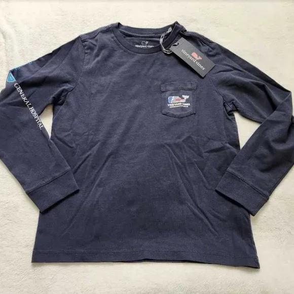 New boys Vineyard Vines 2021 Boston Marathon wicked strong long sleeve tee - Picture 2 of 6